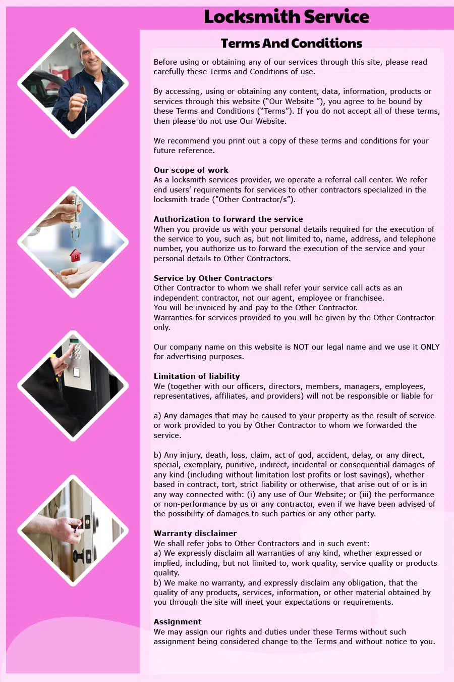 Simi Valley Locksmith Store, Simi Valley, CA 805-202-5164 - TermsAndCondition-15